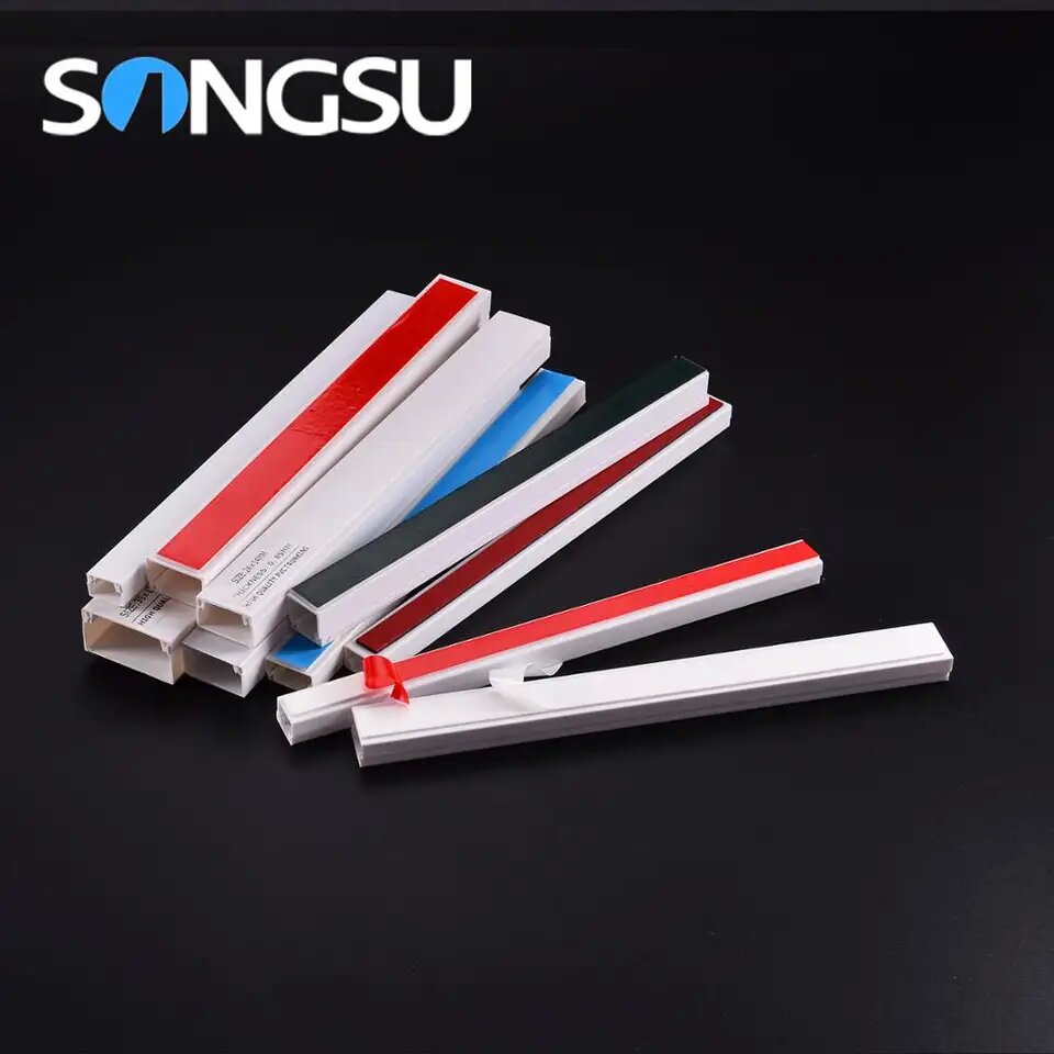 PVC TRUNKING WITH STICKER HIGH QUALITY DIFFERENT COLOR